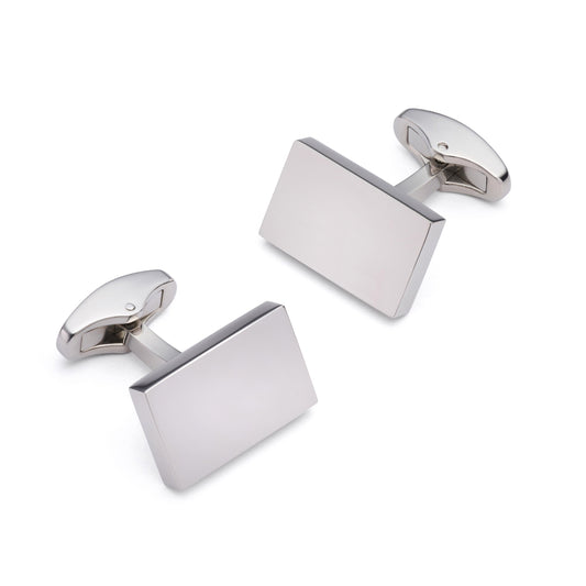 Rectangular Cufflinks In Silver
