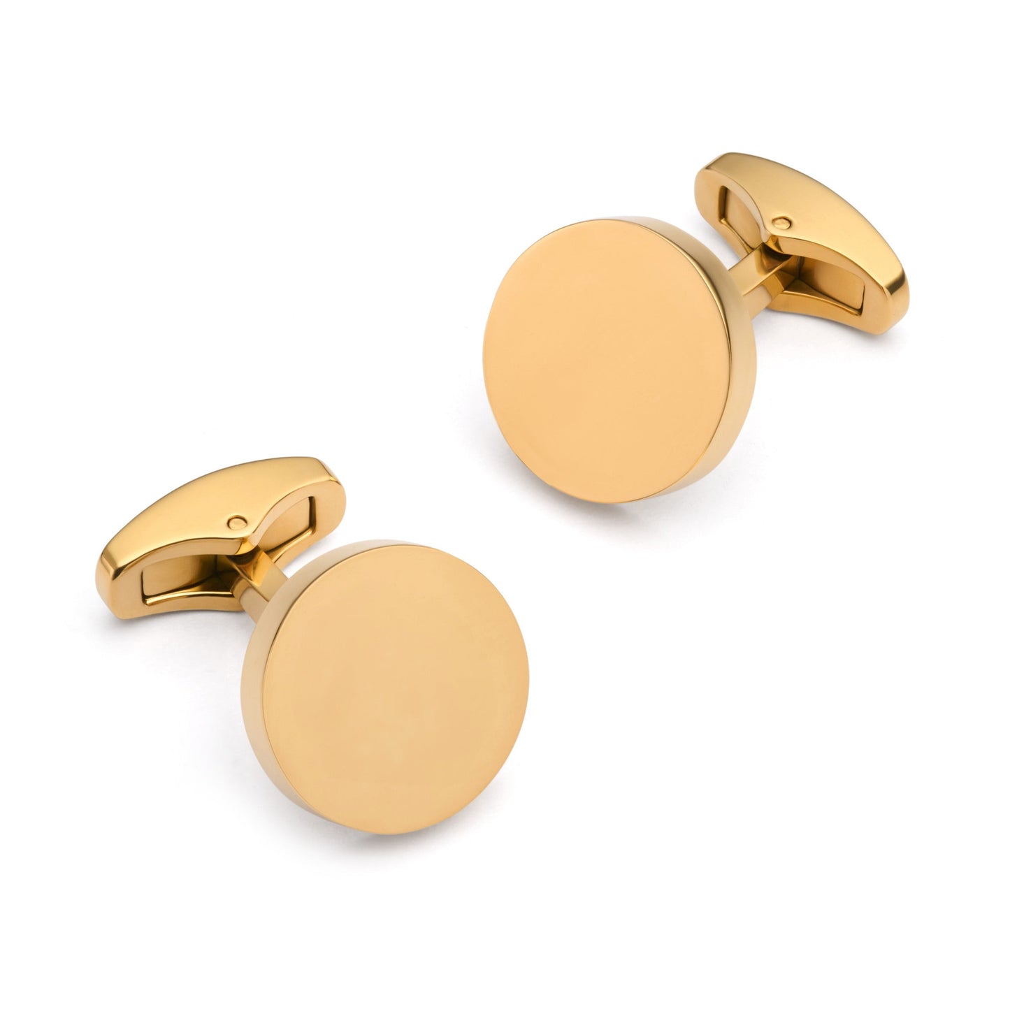 Round Cufflinks In Gold
