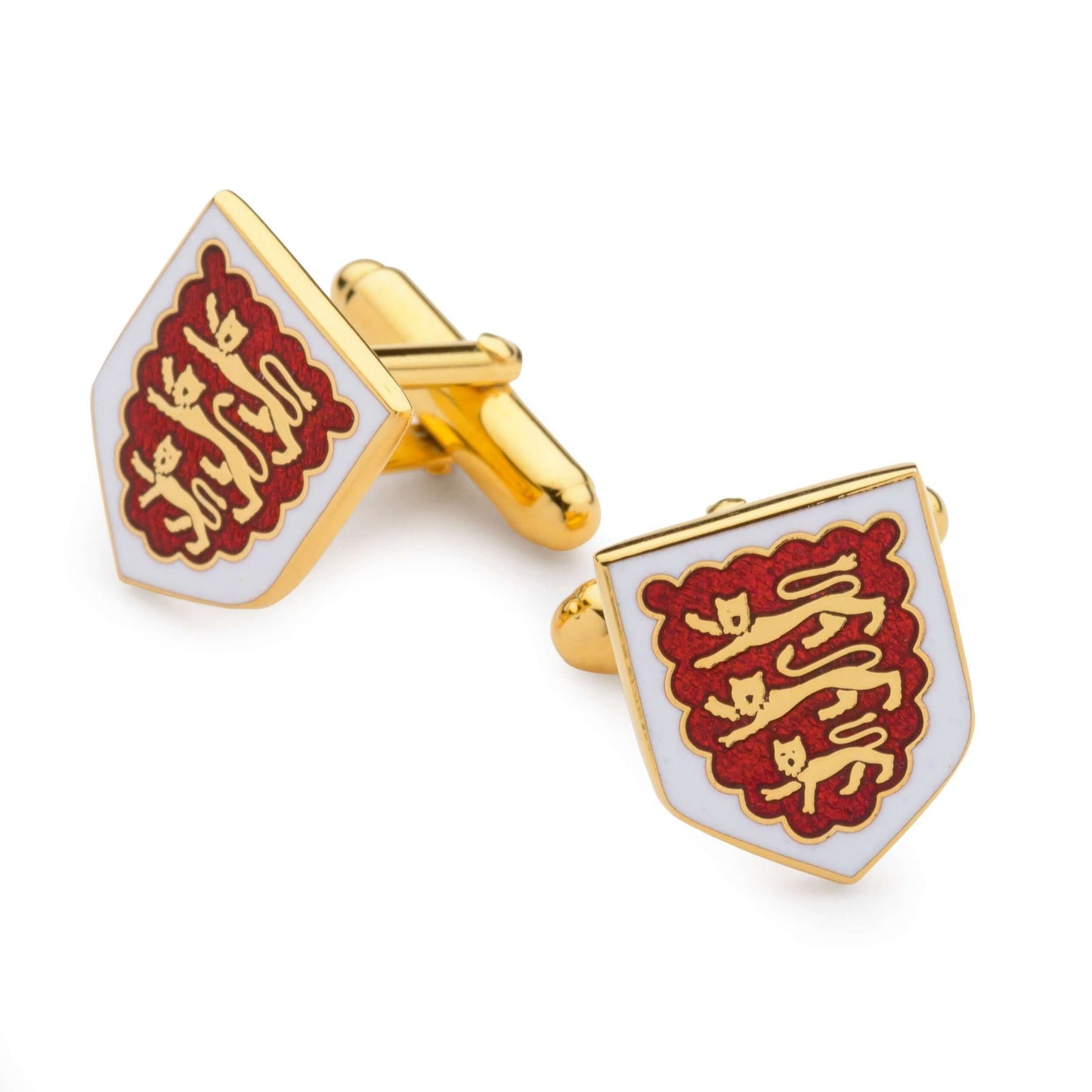 Three Lions Enamel Shield Cufflinks